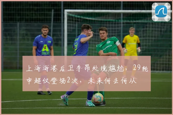 上海海港后卫李昂处境尴尬，29轮中超仅登场2次，未来何去何从